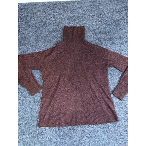 Nordstrom Sweaters - Nordstrom 100% Cashmere Turtleneck Sweater Womens Medium Heather Burgundy Purple